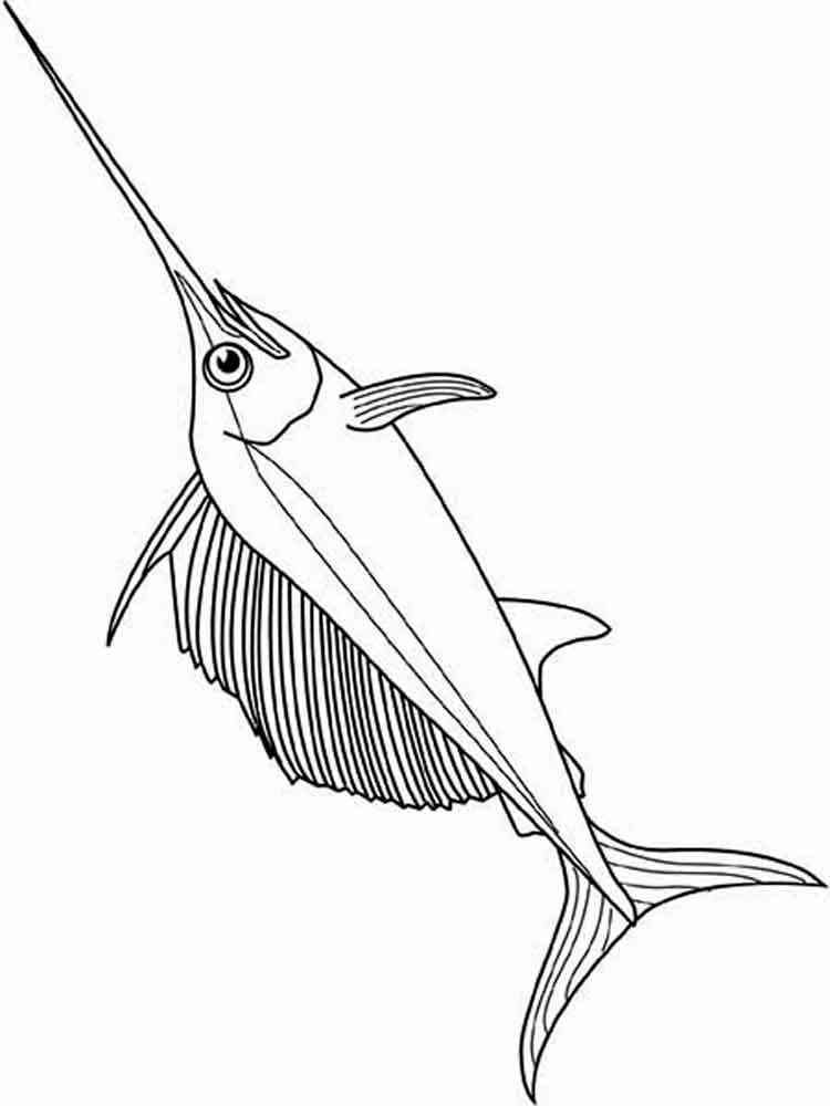 Swordfish coloring pages. Download and print Swordfish coloring pages.